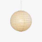 Japanese Washi Paper Pendant Light Handmade Mulberry Paper Hanging Lamp for Living Room Dining Area Zen Decor