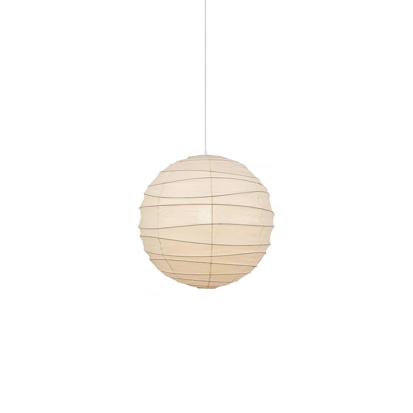 Japanese Washi Paper Pendant Light Handmade Mulberry Paper Hanging Lamp for Living Room Dining Area Zen Decor