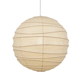 Japanese Washi Paper Pendant Light Handmade Mulberry Paper Hanging Lamp for Living Room Dining Area Zen Decor