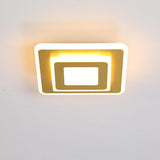 Modern Minimalist Square LED Flush Mount Ceiling Light for Hallway Entryway and Low Ceiling Areas