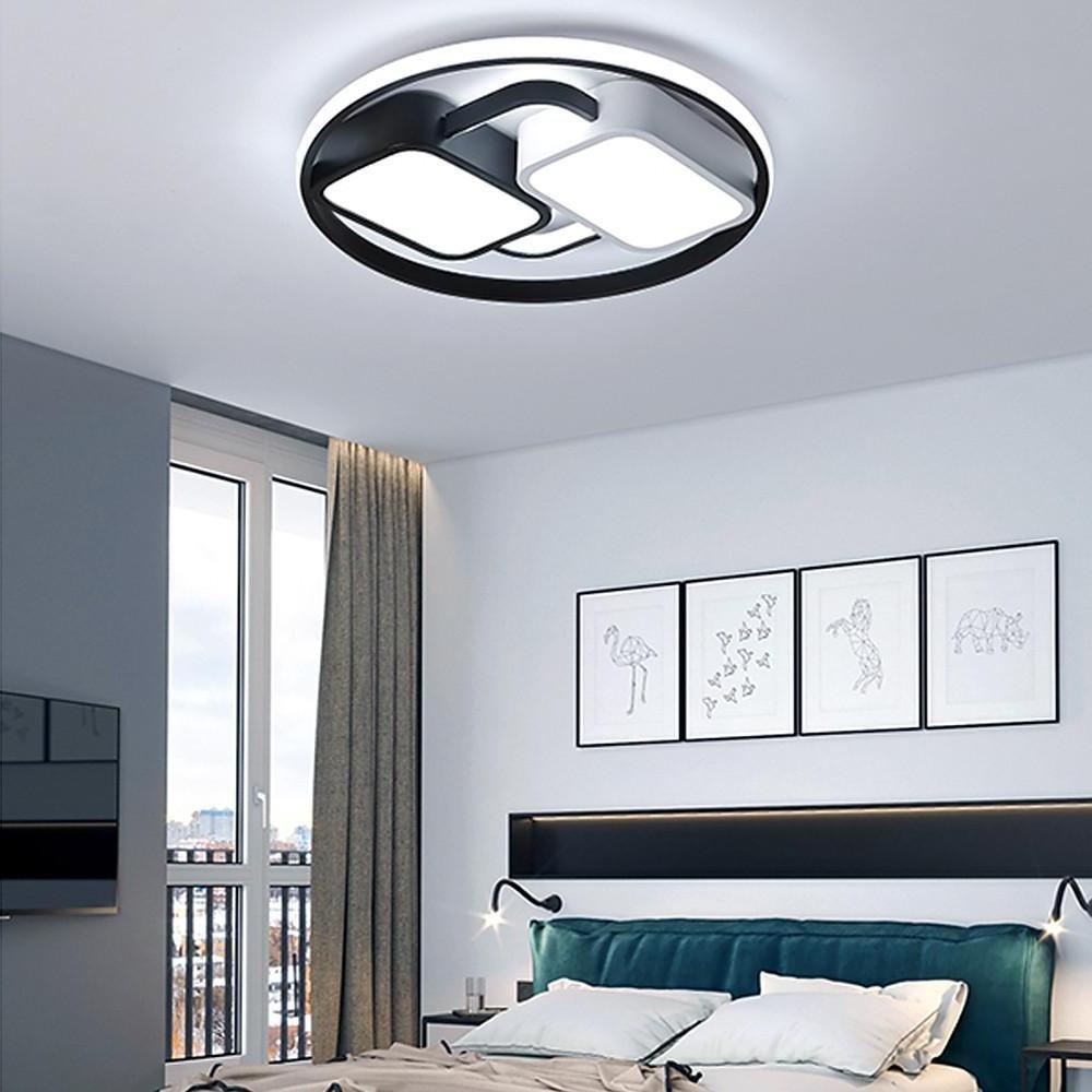 Geometric Modern Dimmable LED Ceiling Light Flush Mount Fixture