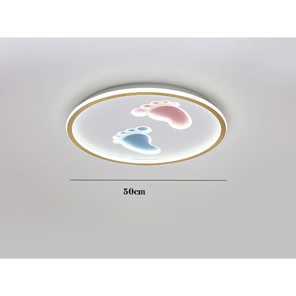Modern Footprint Design LED Ceiling Light Nordic Metal Flush Mount for Bedroom Playroom