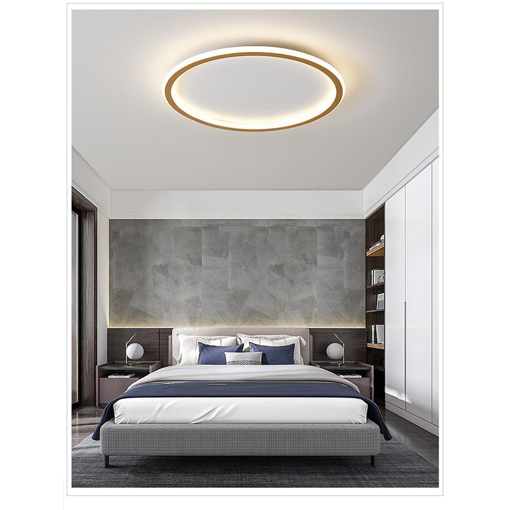 Geometric Square Circular Dimmable LED Flush Mount Nordic Ceiling Light Fixture