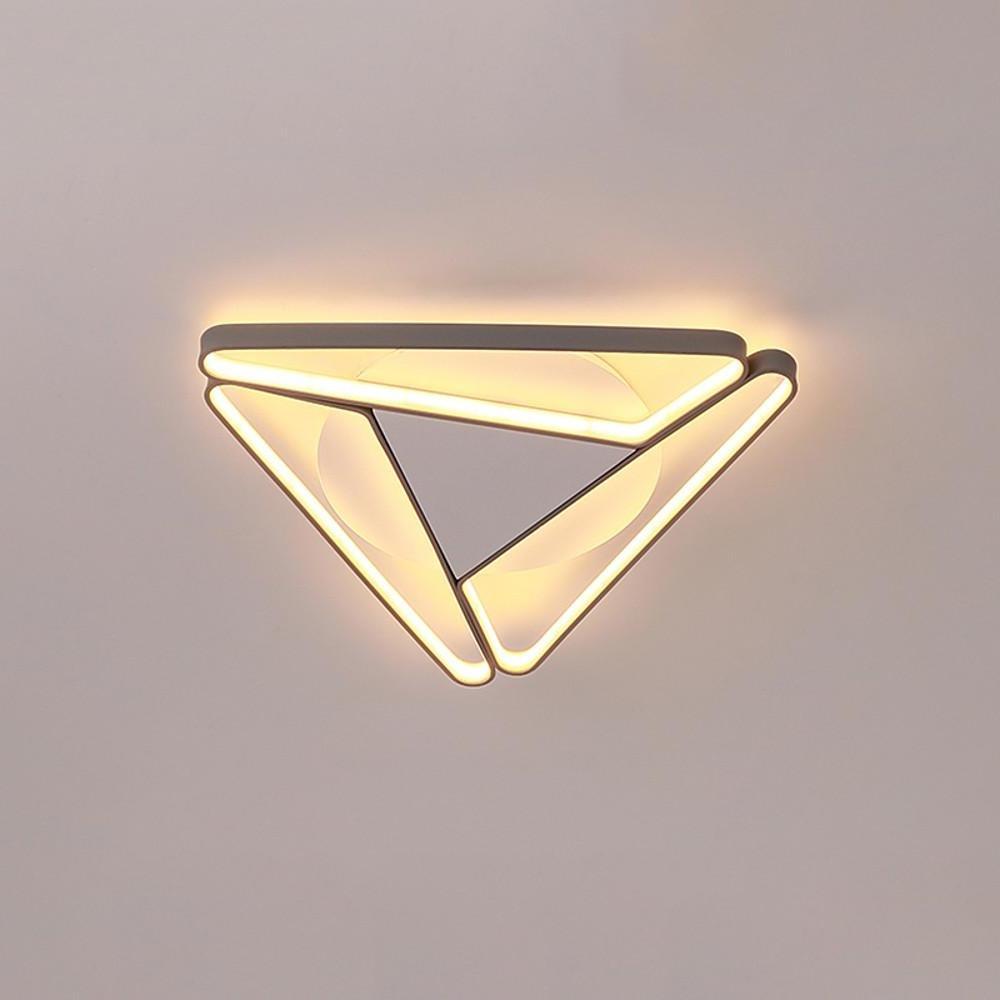 Modern Geometric LED Flush Mount Ceiling Light Fixture for Living Room and Bedroom