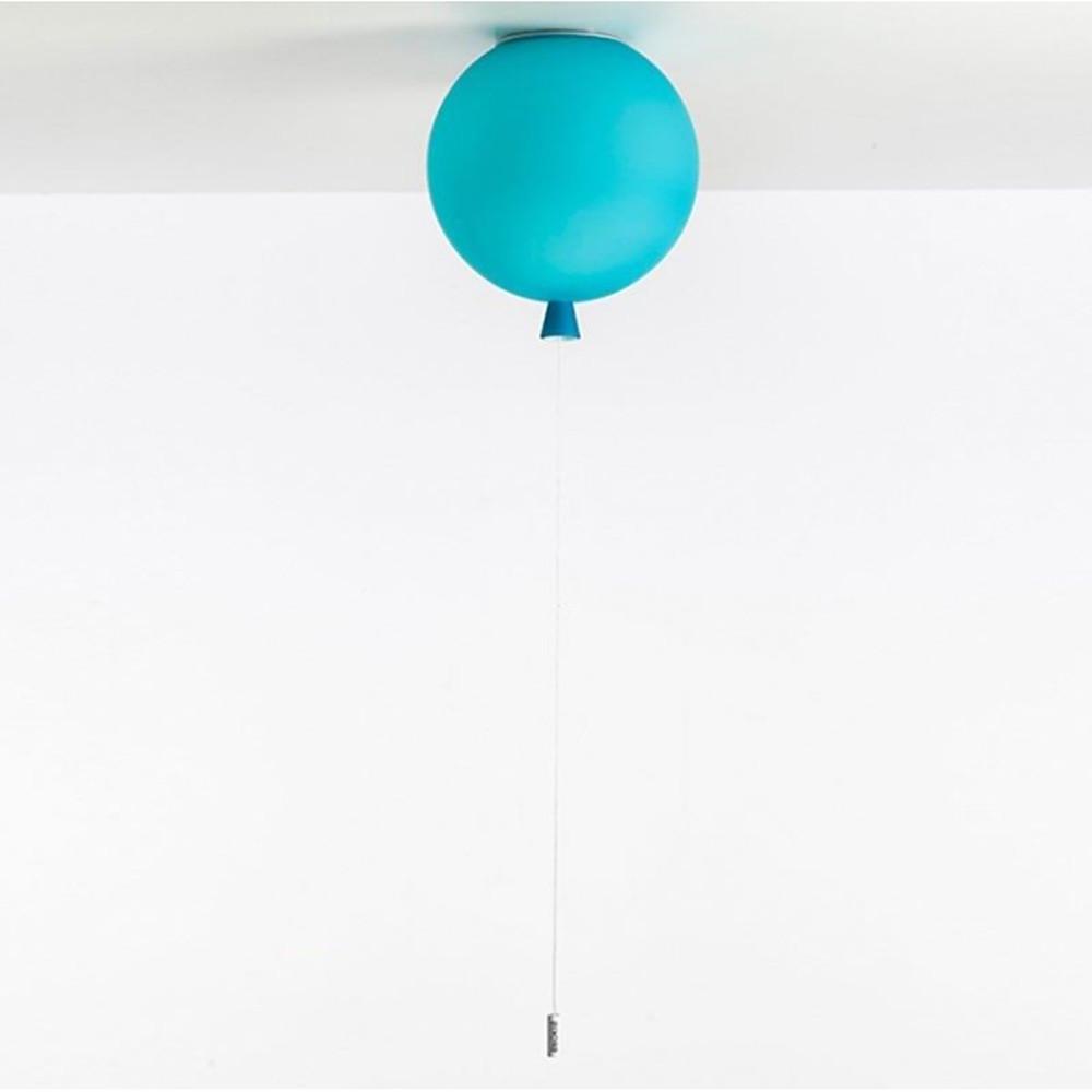 Modern Glass Air Balloon LED Flush Mount Ceiling Lamp for Playrooms and Bedrooms