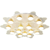 Modern Gold Flower Petal LED Ceiling Light Nordic Flush Mount Fixture for Bedroom and Living Room