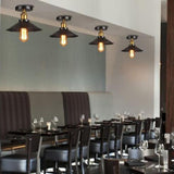 Modern Industrial Metal Teardrop Pendant Light Circular Single Head Ceiling Hanging Lamp for Hallway