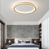 Geometric Square Circular Dimmable LED Flush Mount Nordic Ceiling Light Fixture