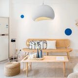 Khmara Resin Cloud Pendant Light Modern Spherical Drop Ceiling Lamp for Living Room