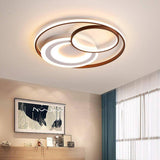 3 Ring Dimmable LED Modern Flush Mount Ceiling Light for Living Room and Bedroom