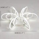 Modern Flower Shaped LED Flush Mount Ceiling Light with Silica Gel Shade for Bedroom and Contemporary Spaces