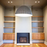 Large Acoustic Felt Dome Pendant Light Recycled Plastic Modern Hanging Ceiling Lamp