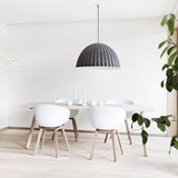 Large Acoustic Felt Dome Pendant Light Recycled Plastic Modern Hanging Ceiling Lamp