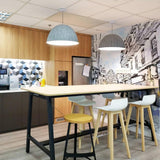 Large Acoustic Felt Dome Pendant Light Recycled Plastic Modern Hanging Ceiling Lamp