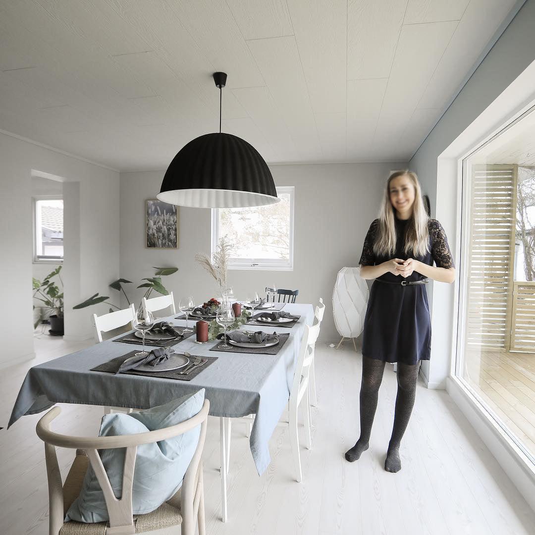 Large Acoustic Felt Dome Pendant Light Recycled Plastic Modern Hanging Ceiling Lamp