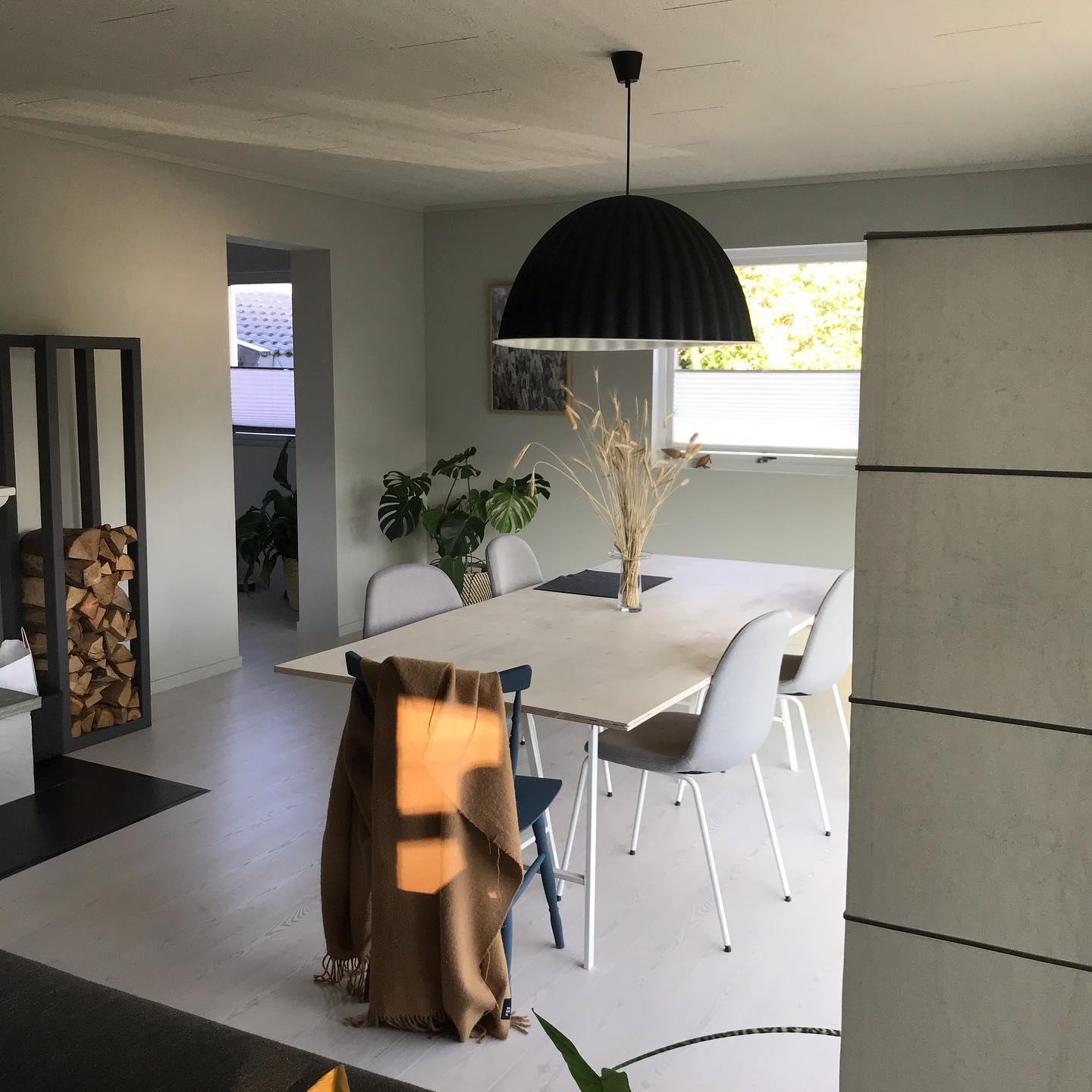 Large Acoustic Felt Dome Pendant Light Recycled Plastic Modern Hanging Ceiling Lamp