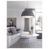 Large Acoustic Felt Dome Pendant Light Recycled Plastic Modern Hanging Ceiling Lamp