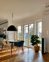 Large Acoustic Felt Dome Pendant Light Recycled Plastic Modern Hanging Ceiling Lamp