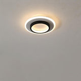 Modern Geometric 3 Circle LED Flush Mount Ceiling Light Fixture for Home