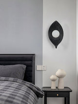 Leaf Canoe Organic Resin Wall Sconce Modern Textured Indoor Accent Lighting