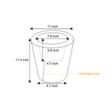 LED Luminous Flowerpot RGB Solar Powered Outdoor Planter with Remote Control IP65 Waterproof Garden Lighting