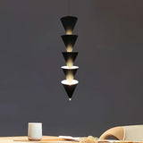 Legato Multi Tier LED Pendant Light Architectural Cone Hanging Chandelier Lamp