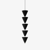 Legato Multi Tier LED Pendant Light Architectural Cone Hanging Chandelier Lamp