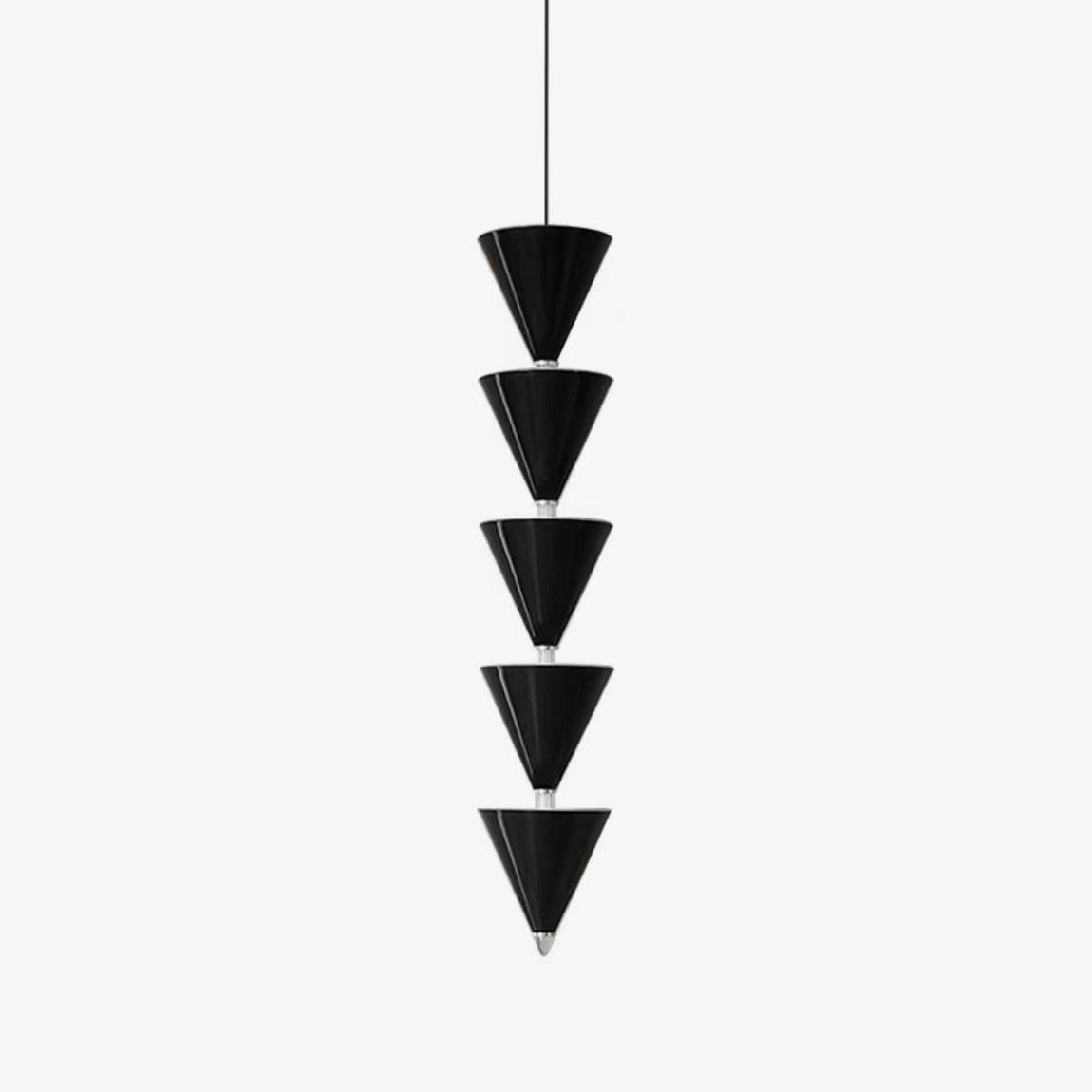 Legato Multi Tier LED Pendant Light Architectural Cone Hanging Chandelier Lamp