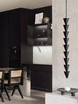 Legato Multi Tier LED Pendant Light Architectural Cone Hanging Chandelier Lamp