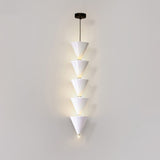 Legato Multi Tier LED Pendant Light Architectural Cone Hanging Chandelier Lamp