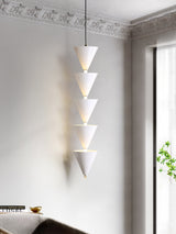 Legato Multi Tier LED Pendant Light Architectural Cone Hanging Chandelier Lamp