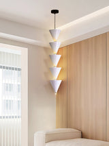 Legato Multi Tier LED Pendant Light Architectural Cone Hanging Chandelier Lamp