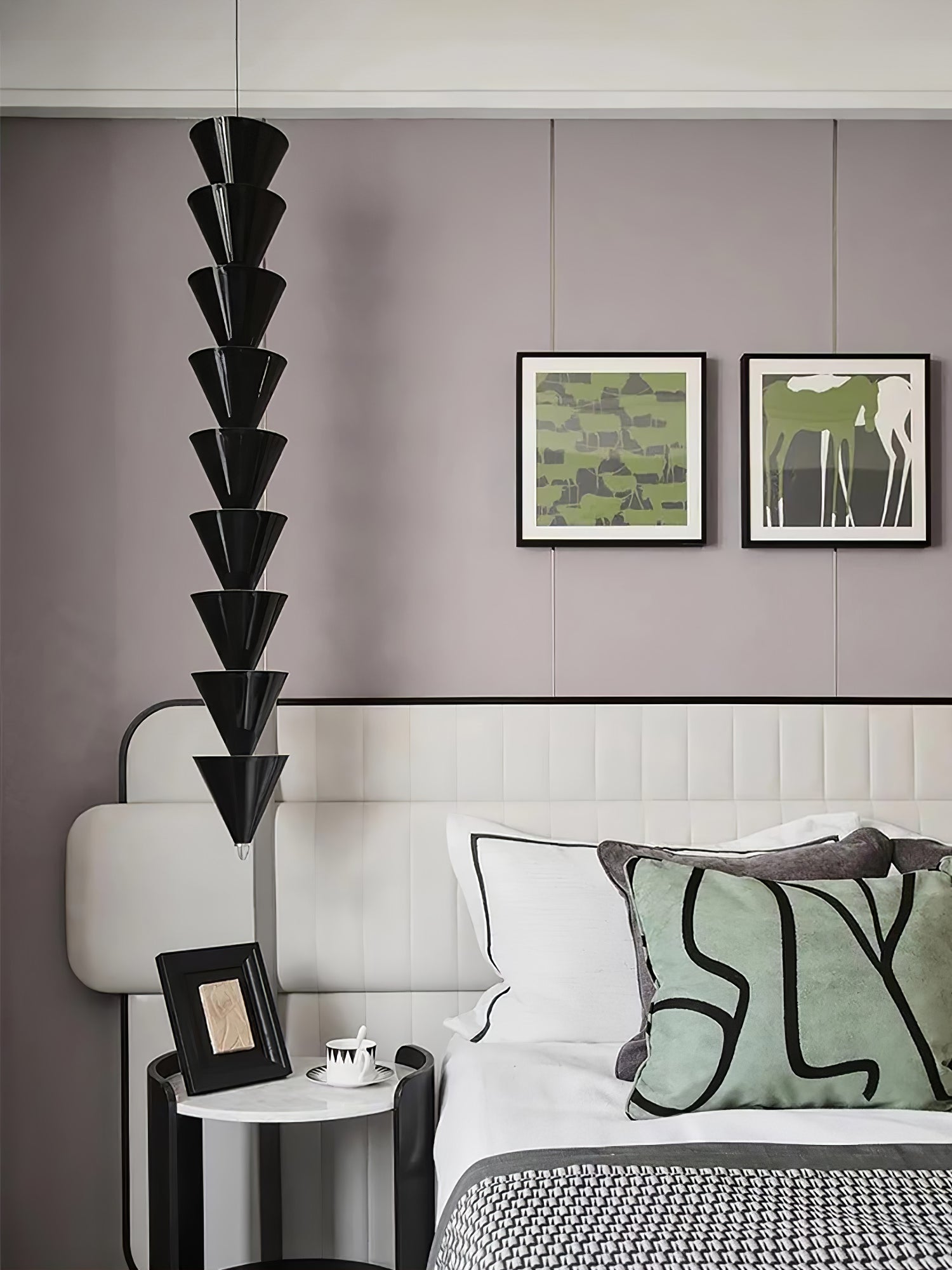 Legato Multi Tier LED Pendant Light Architectural Cone Hanging Chandelier Lamp
