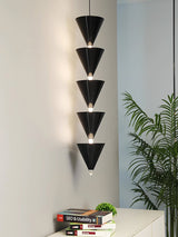 Legato Multi Tier LED Pendant Light Architectural Cone Hanging Chandelier Lamp