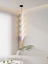 Legato Multi Tier LED Pendant Light Architectural Cone Hanging Chandelier Lamp