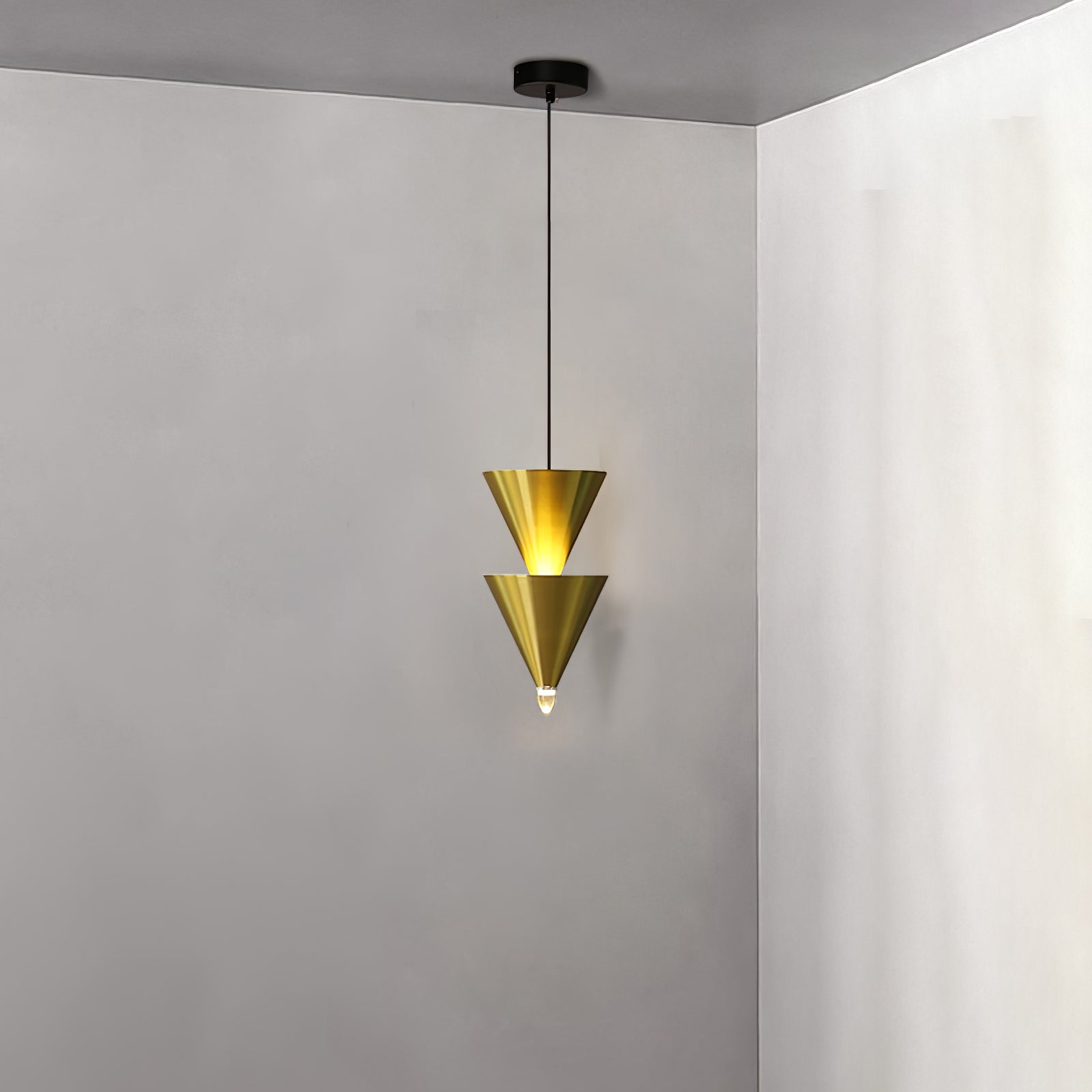 Legato Multi Tier LED Pendant Light Architectural Cone Hanging Chandelier Lamp