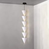 Legato Multi Tier LED Pendant Light Architectural Cone Hanging Chandelier Lamp