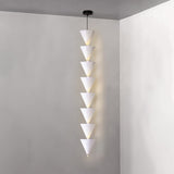 Legato Multi Tier LED Pendant Light Architectural Cone Hanging Chandelier Lamp