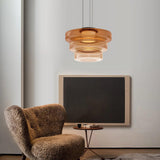 Levels Series Modern Layered Glass LED Pendant Light and Ceiling Hanging Fixture