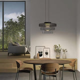 Levels Series Modern Layered Glass LED Pendant Light and Ceiling Hanging Fixture
