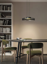 Levels Series Modern Layered Glass LED Pendant Light and Ceiling Hanging Fixture