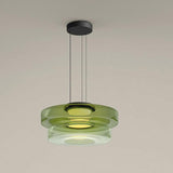 Levels Series Modern Layered Glass LED Pendant Light and Ceiling Hanging Fixture