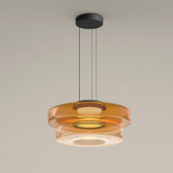 Levels Series Modern Layered Glass LED Pendant Light and Ceiling Hanging Fixture