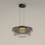 Levels Series Modern Layered Glass LED Pendant Light and Ceiling Hanging Fixture