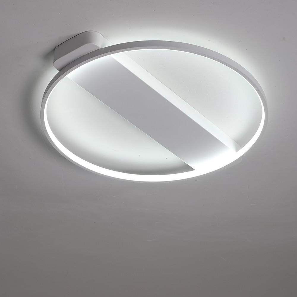 Modern Circle Rectangle Combined LED Flush Mount Ceiling Light Geometric Minimalist Fixture