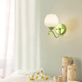 Lily Flower Glass Wall Sconce Set of 2 Modern Indoor Lighting for Hallway and Bedroom
