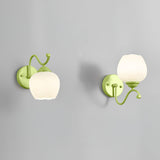 Lily Flower Glass Wall Sconce Set of 2 Modern Indoor Lighting for Hallway and Bedroom