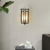 Linden Waterproof Iron Retro Outdoor Wall Sconce for Garden Entryway and Path Lighting