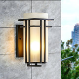 Linden Waterproof Iron Retro Outdoor Wall Sconce for Garden Entryway and Path Lighting