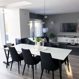 Linear Glass Sphere Chandelier Modern Geometric Pendant Light for Kitchen Island and Dining Table